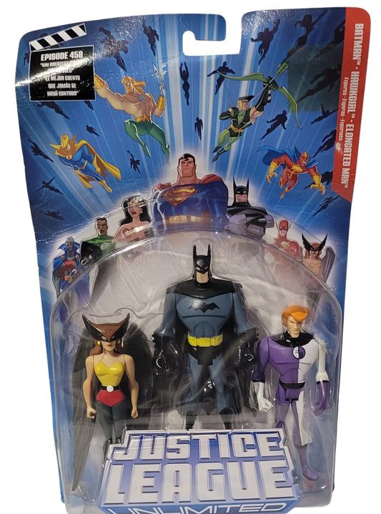 Justice League- Batman, HawkGirl, Elongate Men