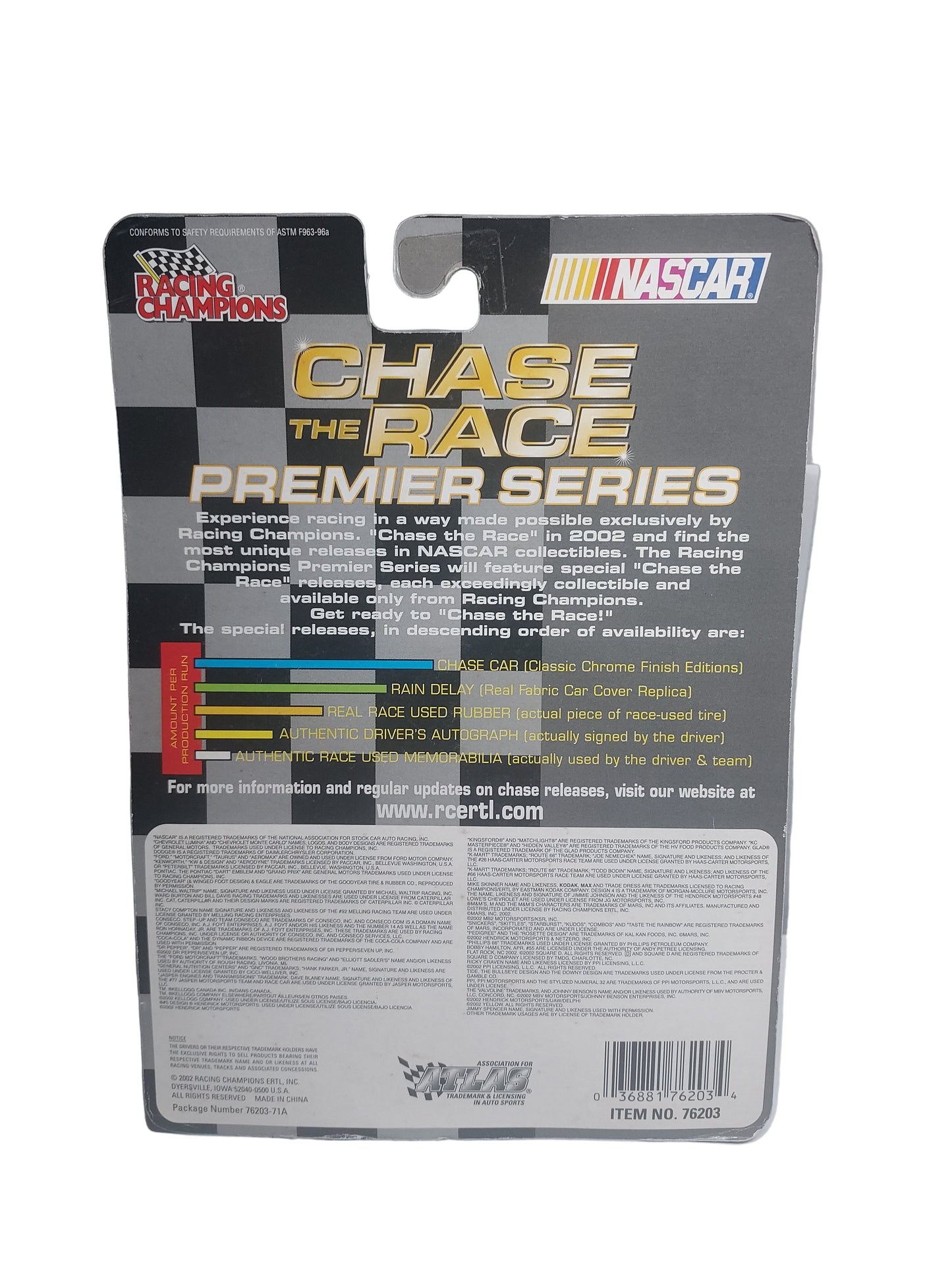 Chase The Race Racing Champions KODAK