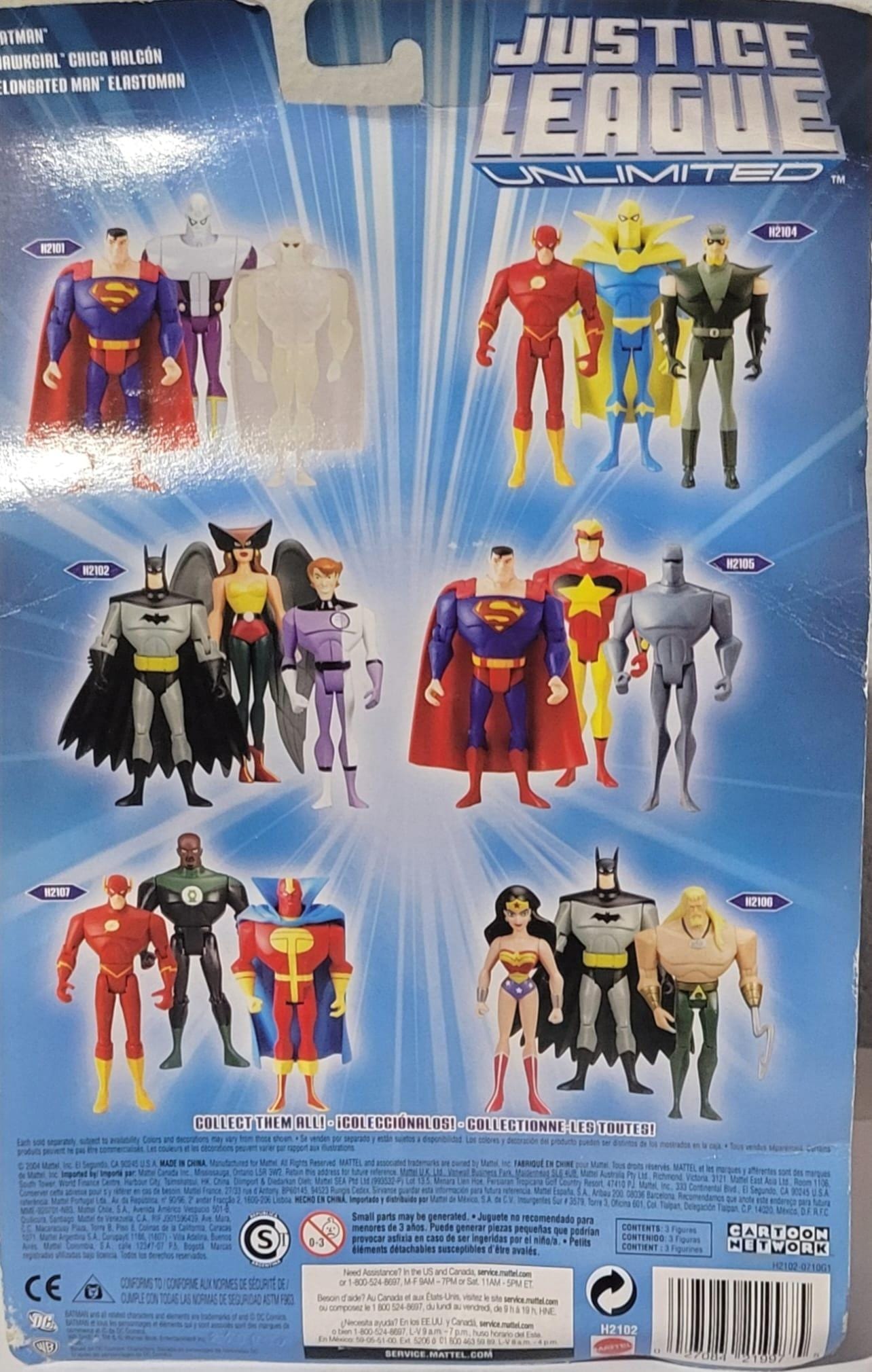 Justice League- Batman, HawkGirl, Elongate Men