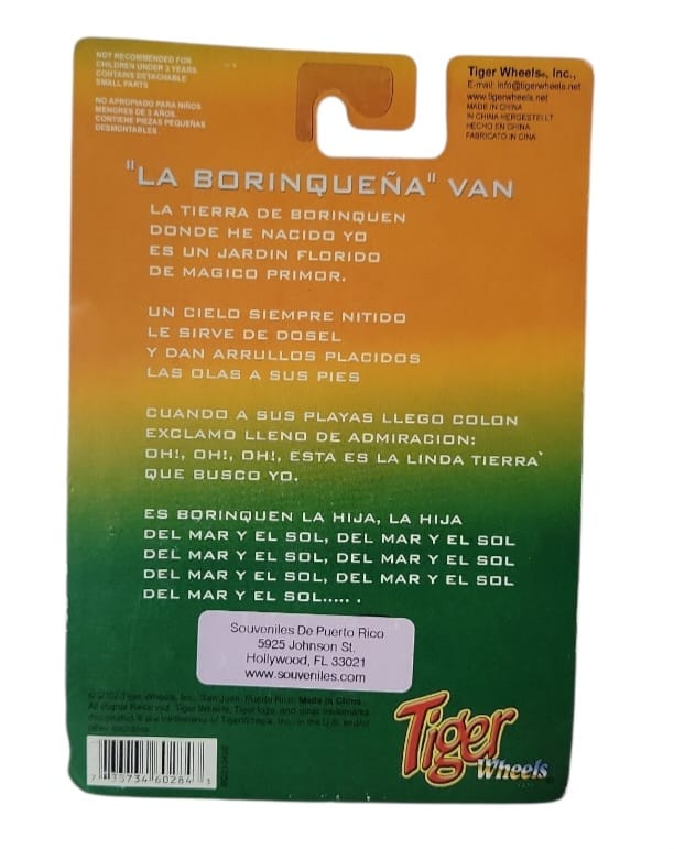 Furgoneta "La Borinqueña" de Tiger Wheels.